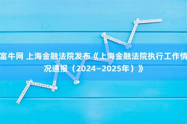 富牛网 上海金融法院发布《上海金融法院执行工作情况通报（2024—2025年）》